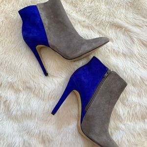BCBG Paris • color block heeled bootie Brooklyn